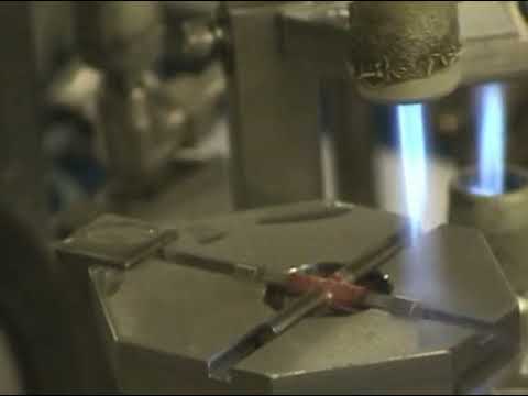 Video thumbnail of industrial brazing setup